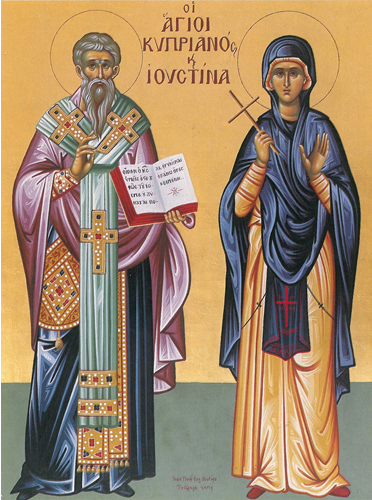 عيد القدّيسَين كبريانوس ويوستينة في رعيّة بصرما